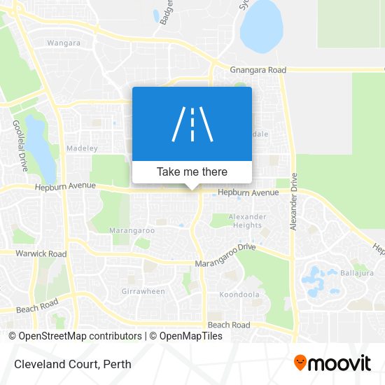 Cleveland Court map