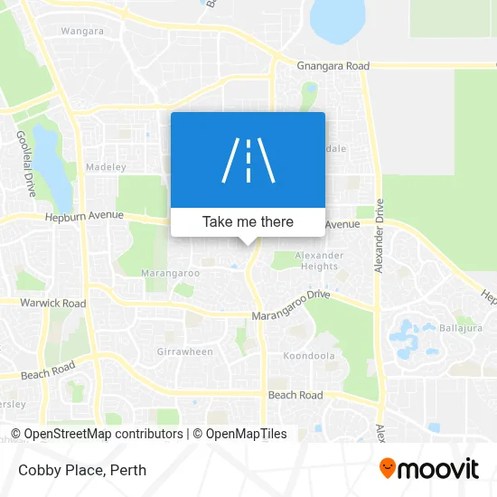 Mapa Cobby Place