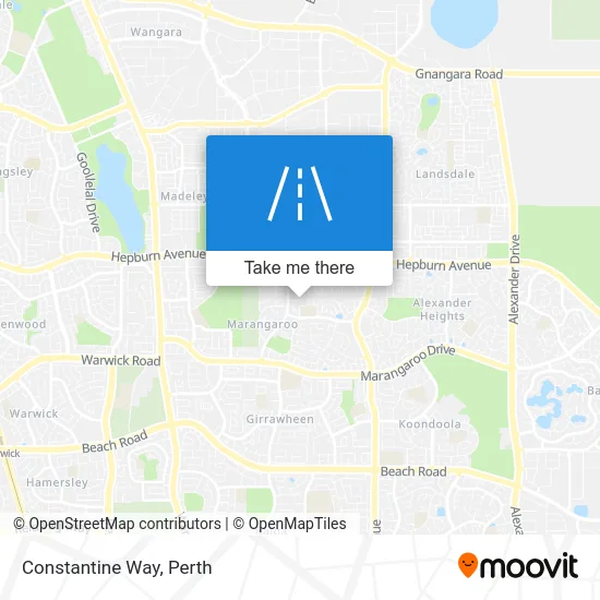 Mapa Constantine Way