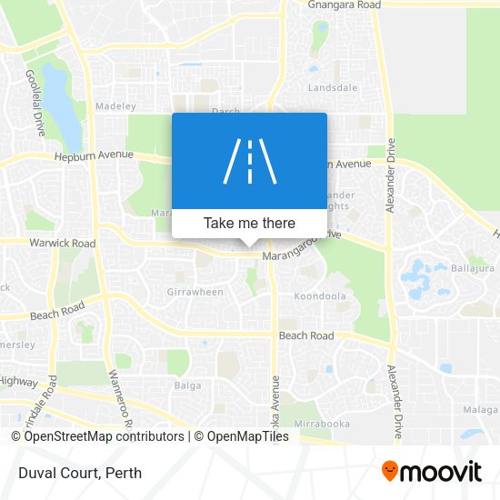 Duval Court map