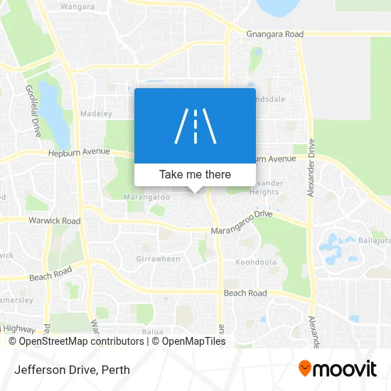 Jefferson Drive map