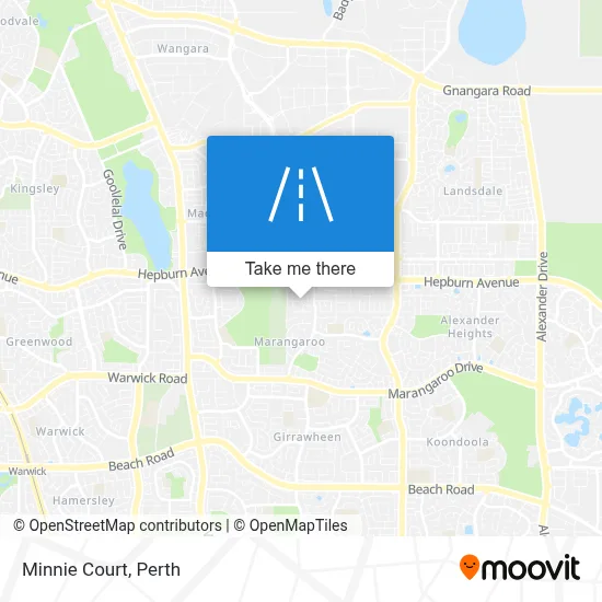 Mapa Minnie Court