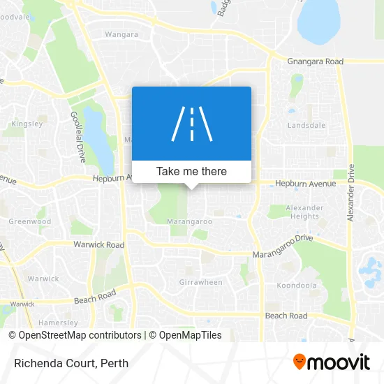 Mapa Richenda Court
