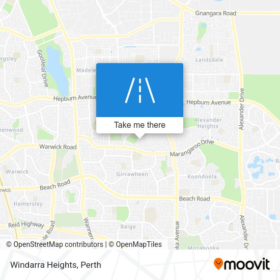 Windarra Heights map