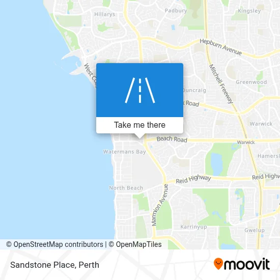 Mapa Sandstone Place