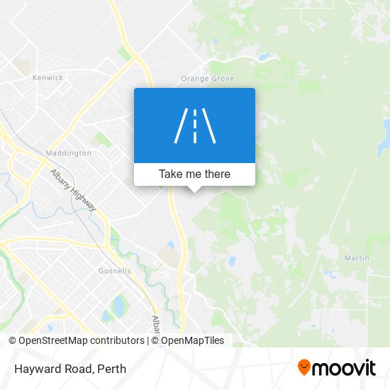 Hayward Road map