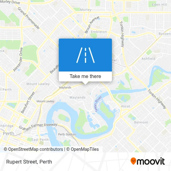 Mapa Rupert Street