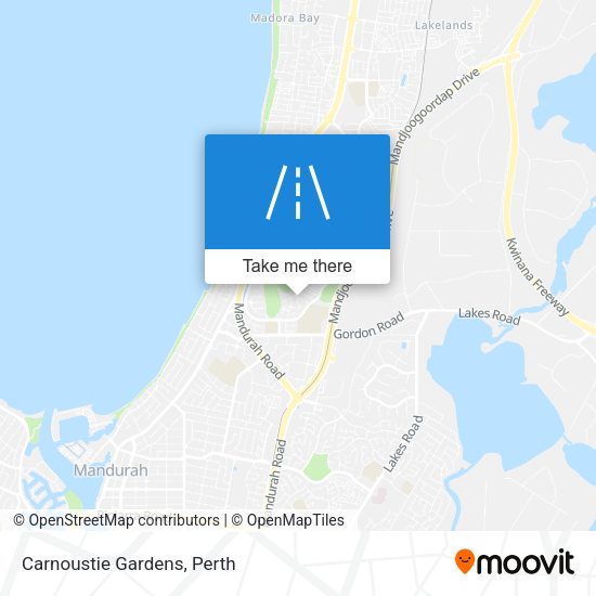 Carnoustie Gardens map