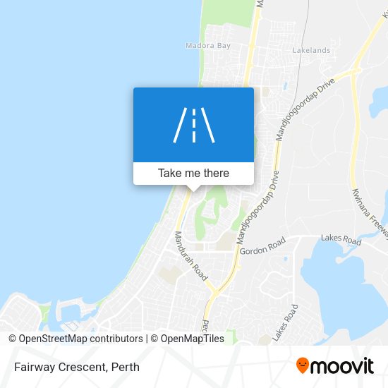 Fairway Crescent map