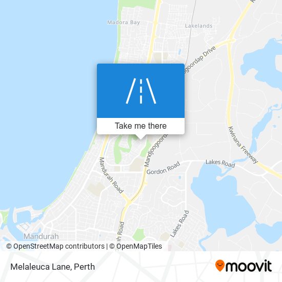 Melaleuca Lane map