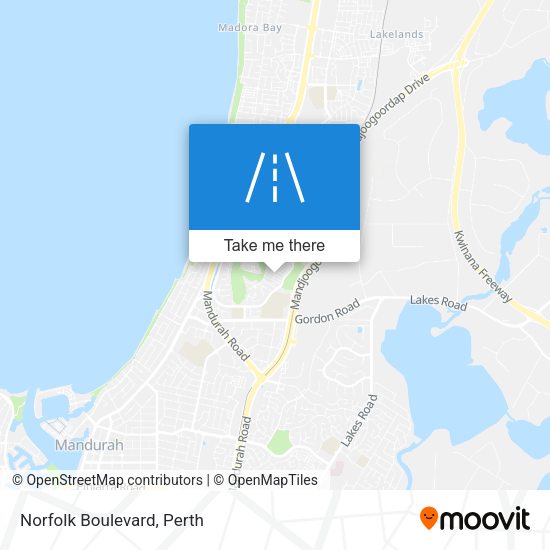 Norfolk Boulevard map