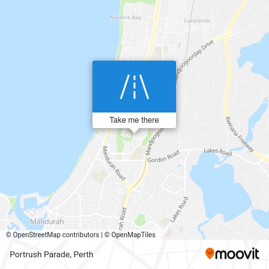 Portrush Parade map