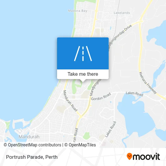 Mapa Portrush Parade