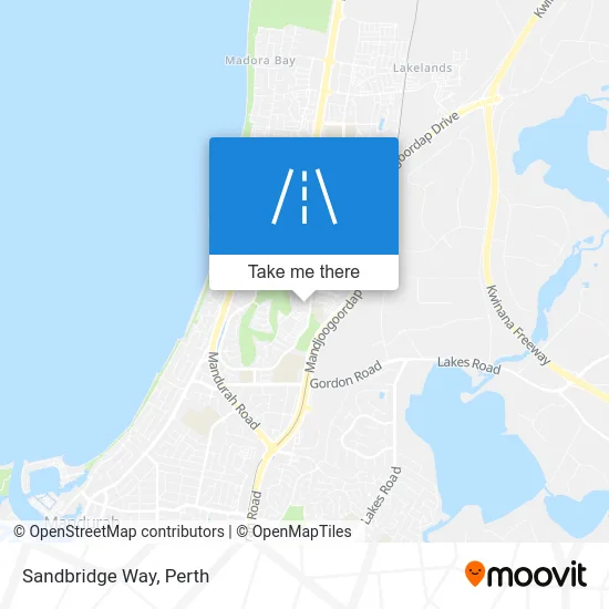 Mapa Sandbridge Way