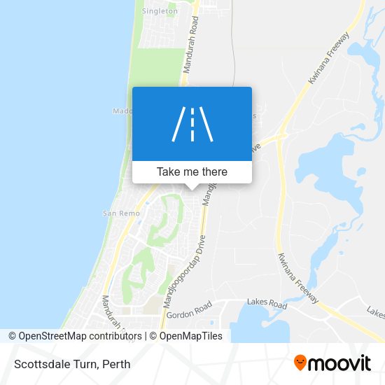 Scottsdale Turn map