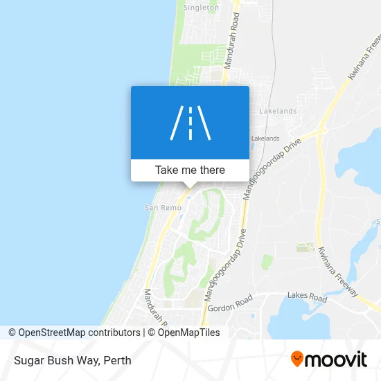 Mapa Sugar Bush Way