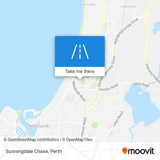 Mapa Sunningdale Chase