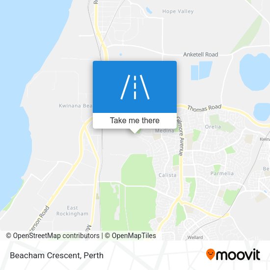 Beacham Crescent map
