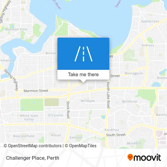 Mapa Challenger Place