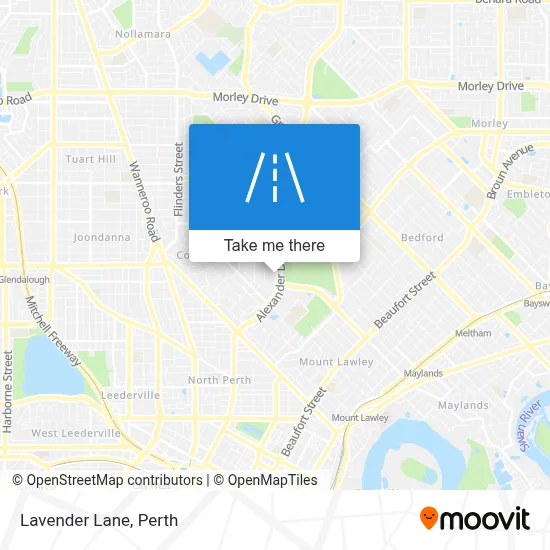 Mapa Lavender Lane