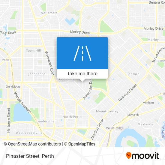 Mapa Pinaster Street