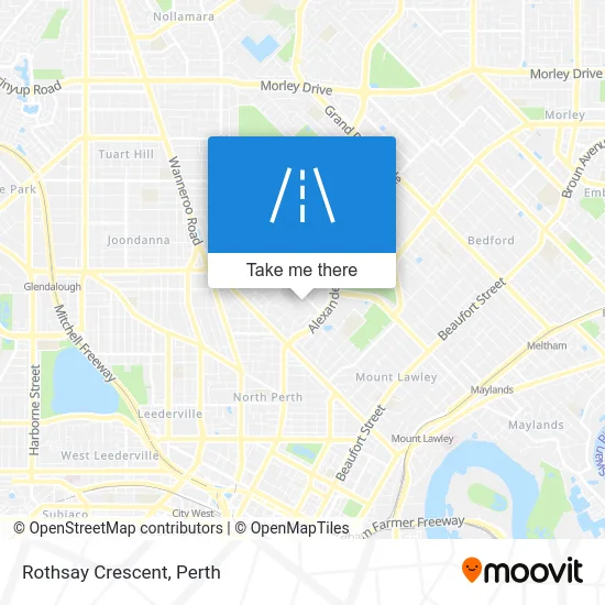 Mapa Rothsay Crescent