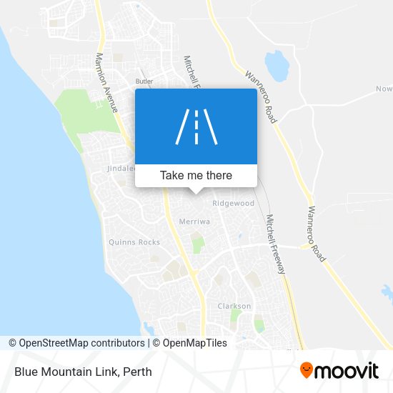 Blue Mountain Link map