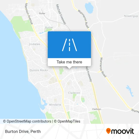 Mapa Burton Drive