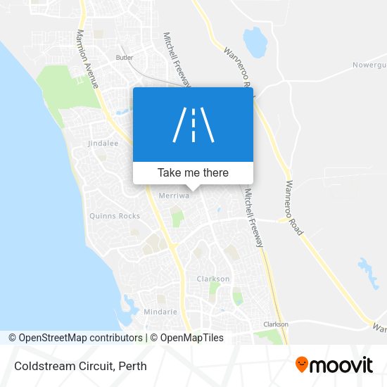 Coldstream Circuit map