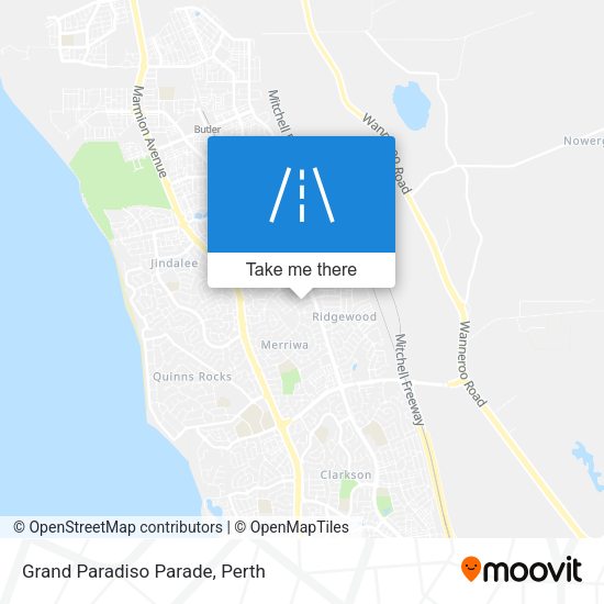 Grand Paradiso Parade map