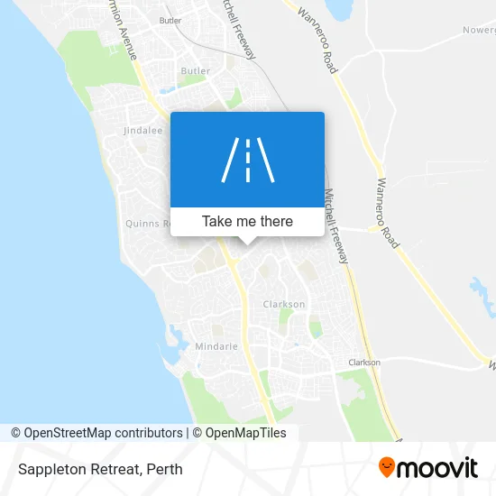 Mapa Sappleton Retreat