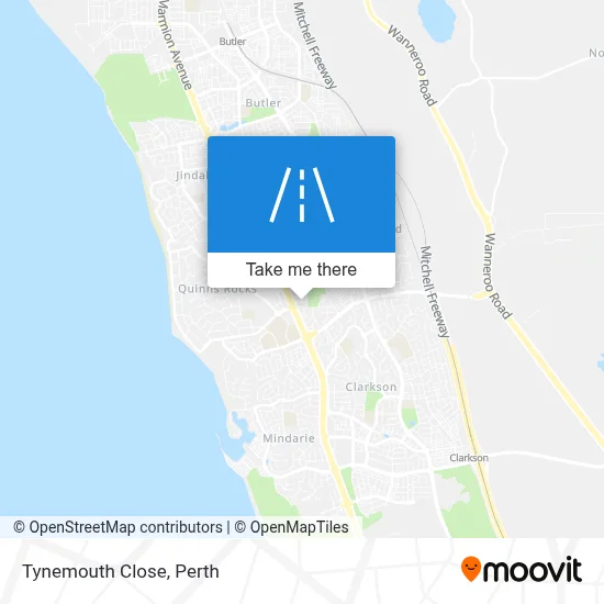 Mapa Tynemouth Close