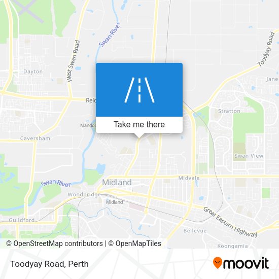 Toodyay Road map