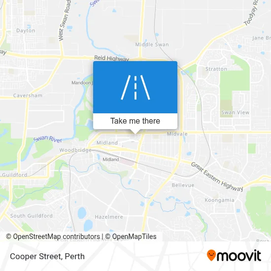 Mapa Cooper Street