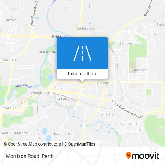 Mapa Morrison Road