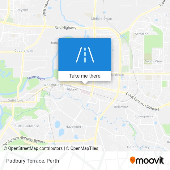 Padbury Terrace map