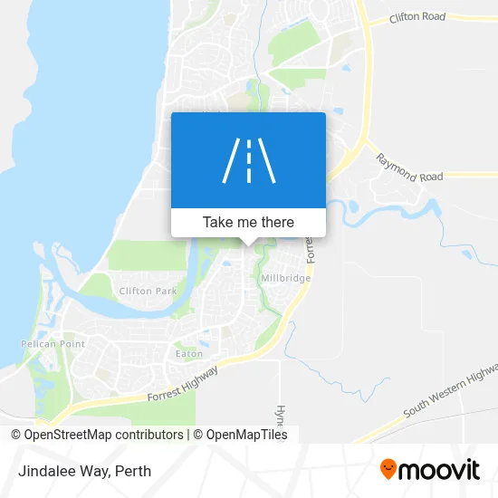 Mapa Jindalee Way
