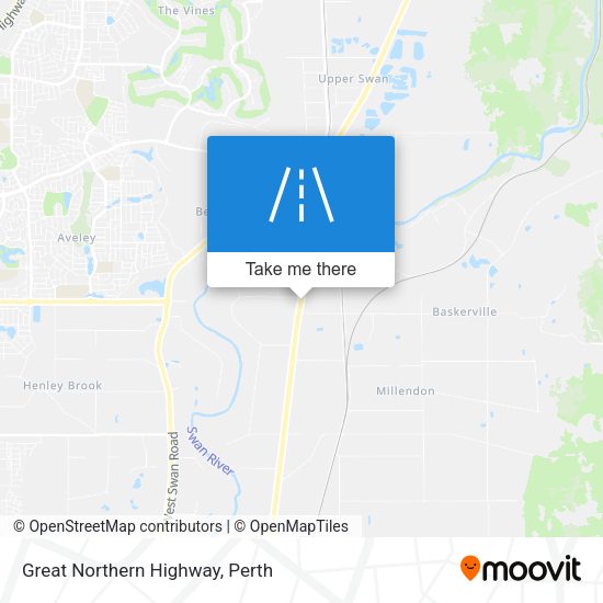 Great Northern Highway map