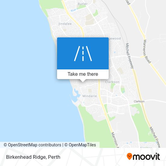 Birkenhead Ridge map