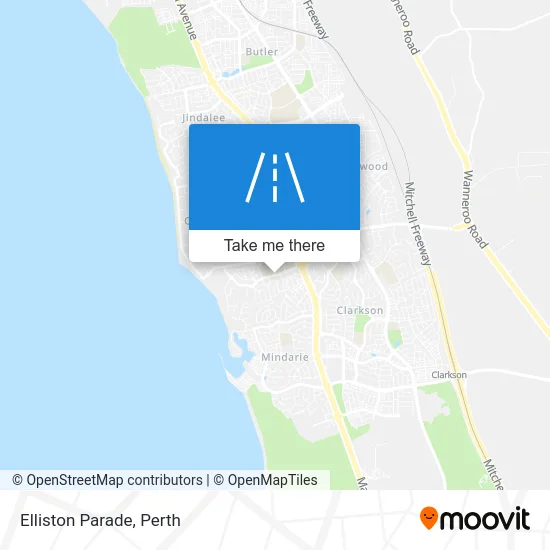 Mapa Elliston Parade