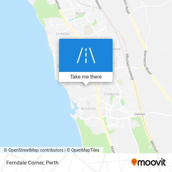 Mapa Ferndale Corner