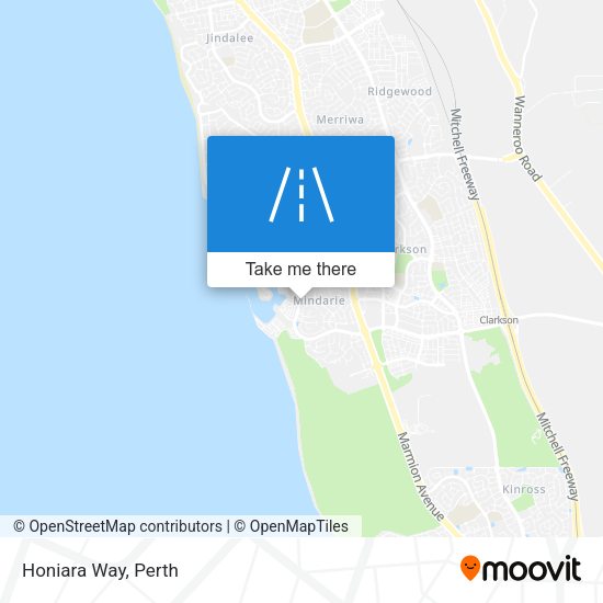 Honiara Way map