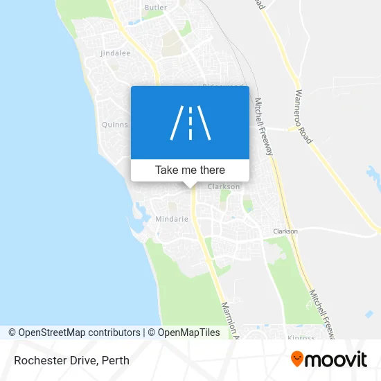 Mapa Rochester Drive