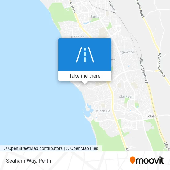 Mapa Seaham Way