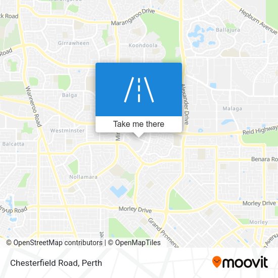 Chesterfield Road map