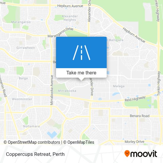 Coppercups Retreat map