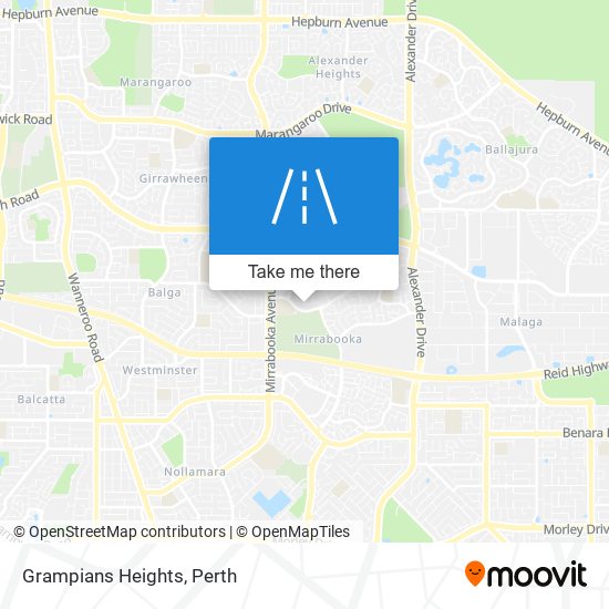 Grampians Heights map