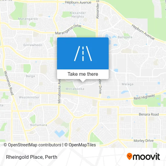 Mapa Rheingold Place