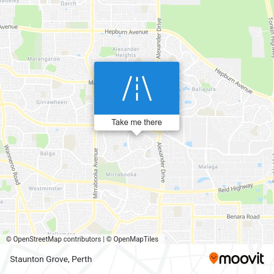 Staunton Grove map