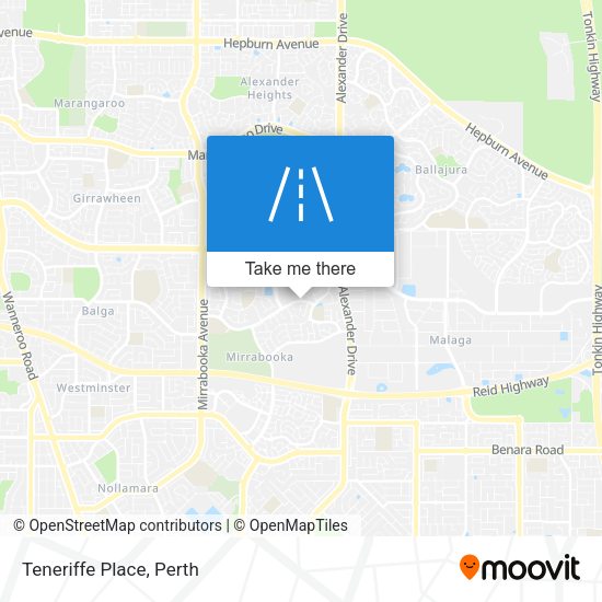 Teneriffe Place map